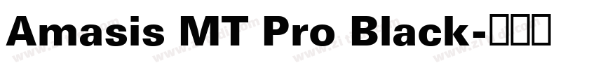 Amasis MT Pro Black字体转换